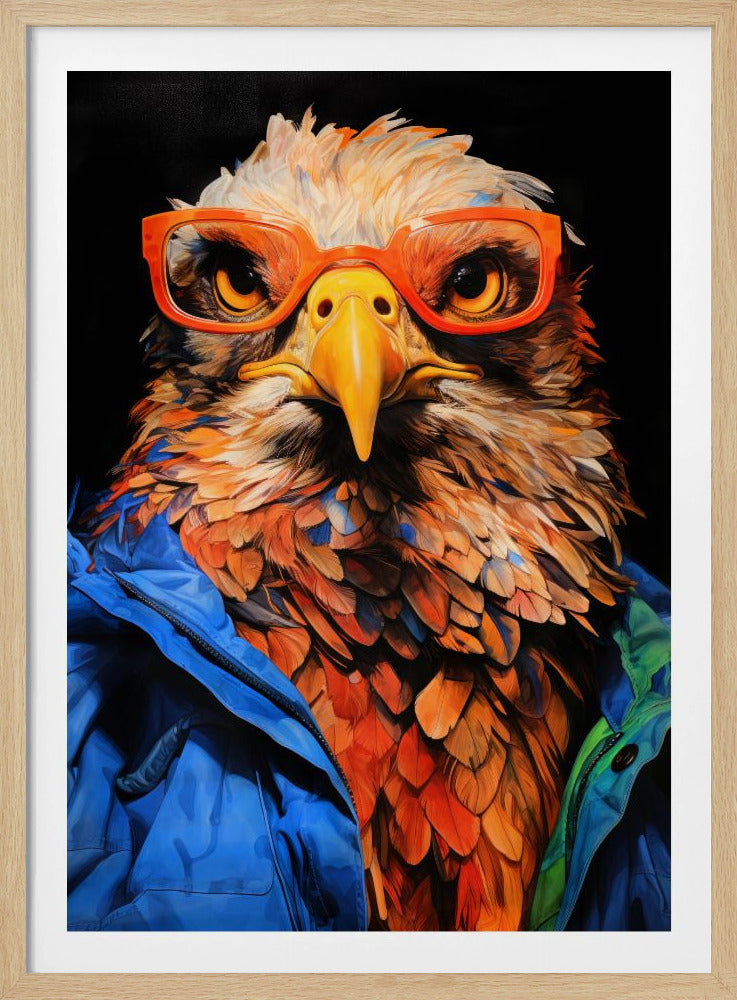 Eagle Hipster Watercolor Animal Art | Poster