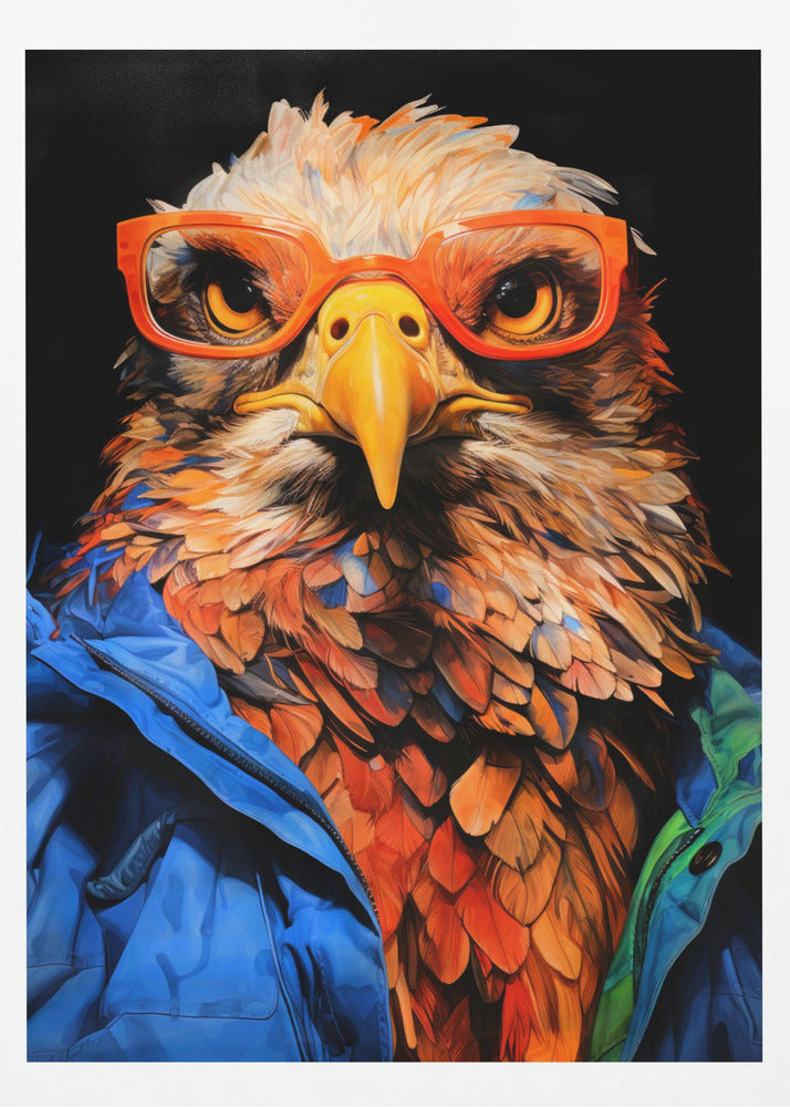 Eagle Hipster Watercolor Animal Art | Poster