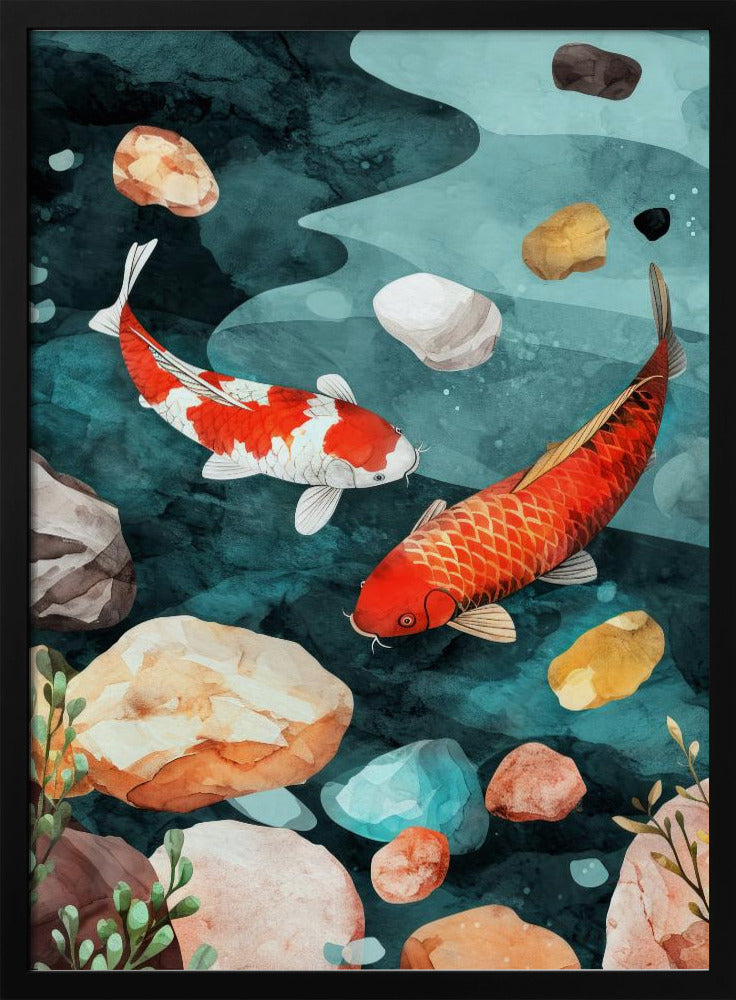 Fisk i akvarell | Djurkonst | Poster