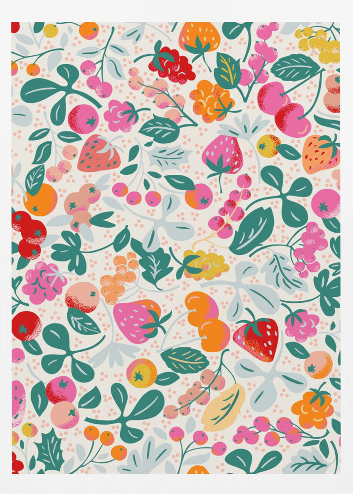 Fruity seamless pattern | Poster