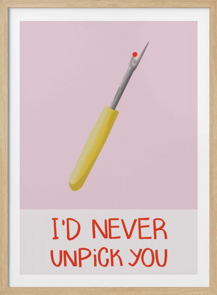 Jag skulle aldrig göra dig av med dig Poster