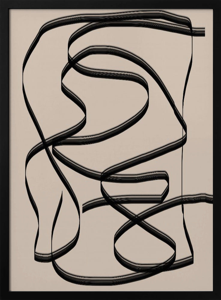 Flowing Lines Maze | Poster