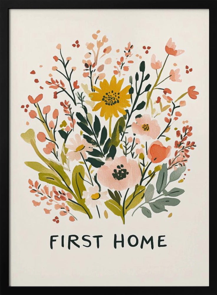 Eerste huis (versie 1) | Posters - Kunstdrukken