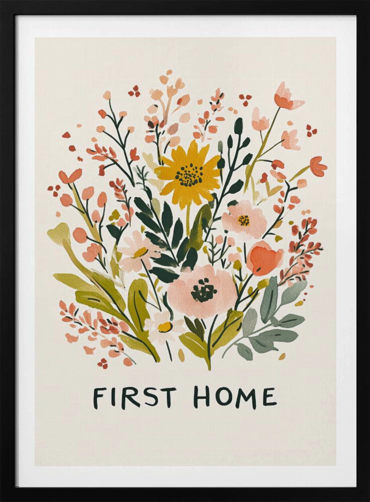 Eerste huis (versie 1) | Posters - Kunstdrukken
