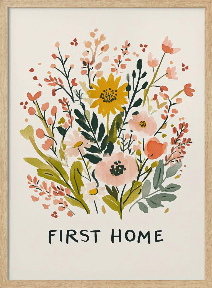 Eerste huis (versie 1) | Posters - Kunstdrukken