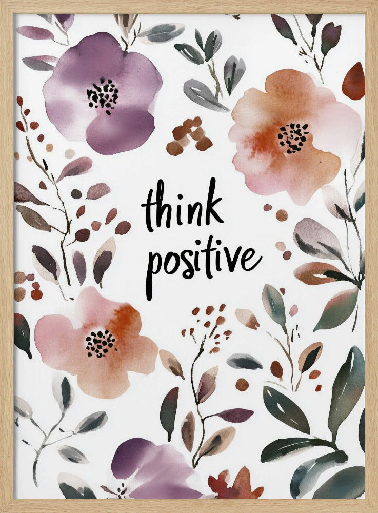 Piensa positivo | Posters  - Impresiones de Arte