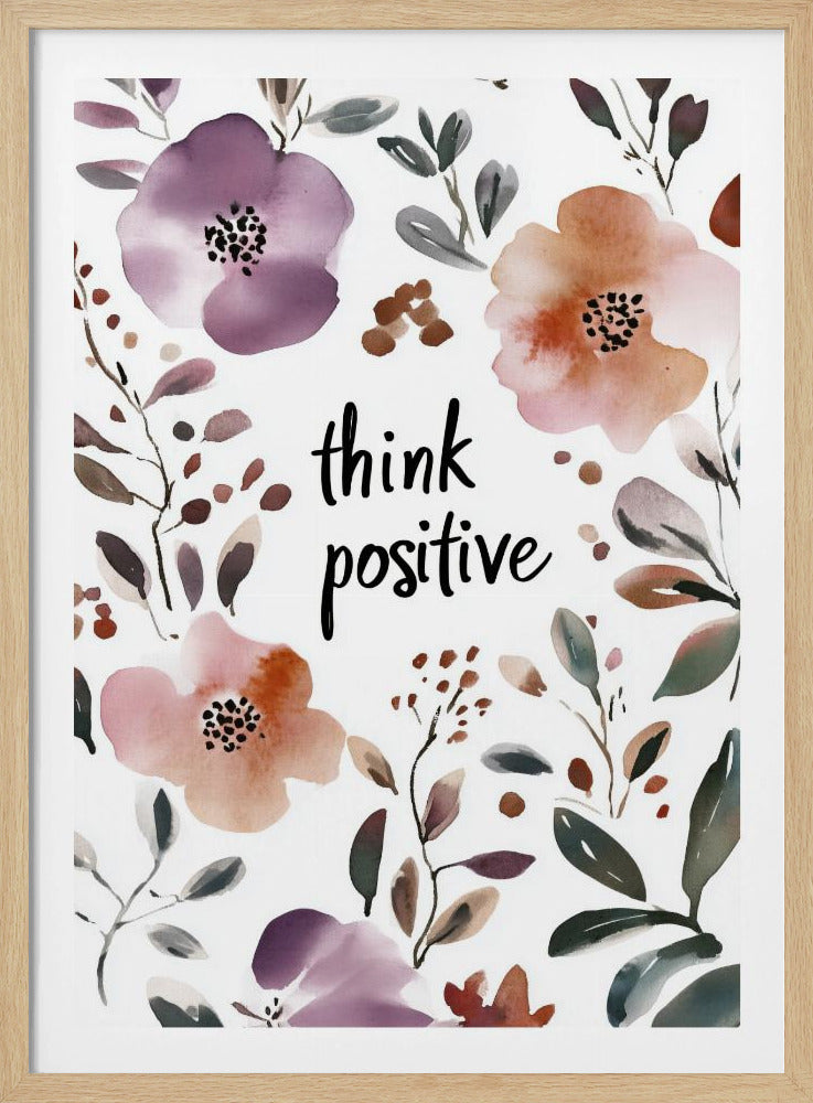 Piensa positivo | Posters  - Impresiones de Arte