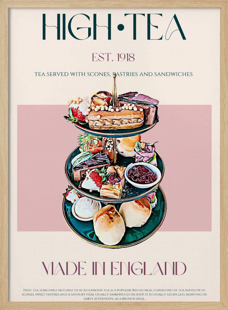 Eleganter High Tea | Poster