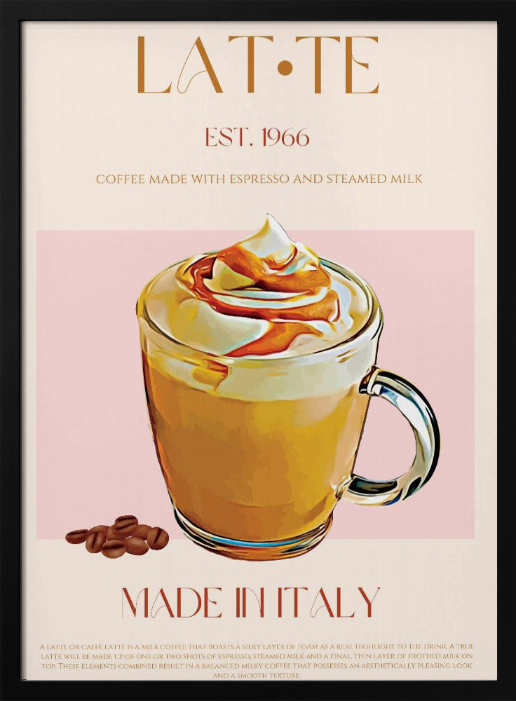 Krämig Latte Delight | Poster