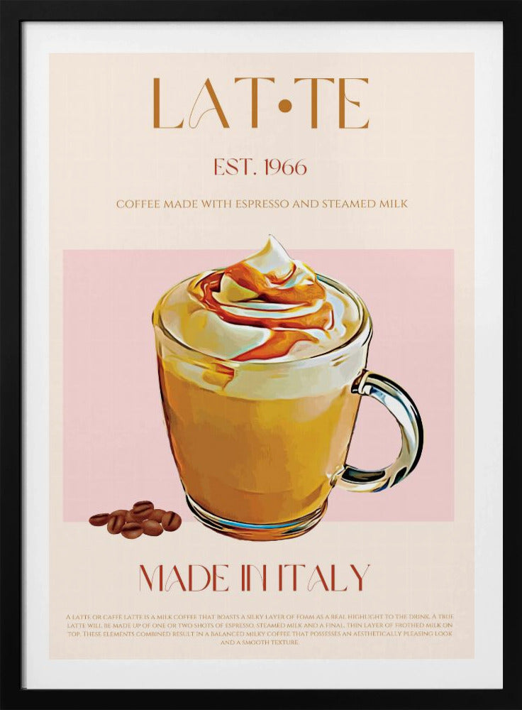 Krämig Latte Delight | Poster