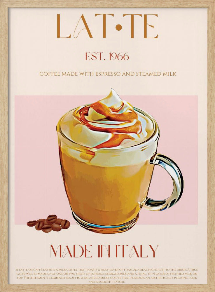 Krämig Latte Delight | Poster