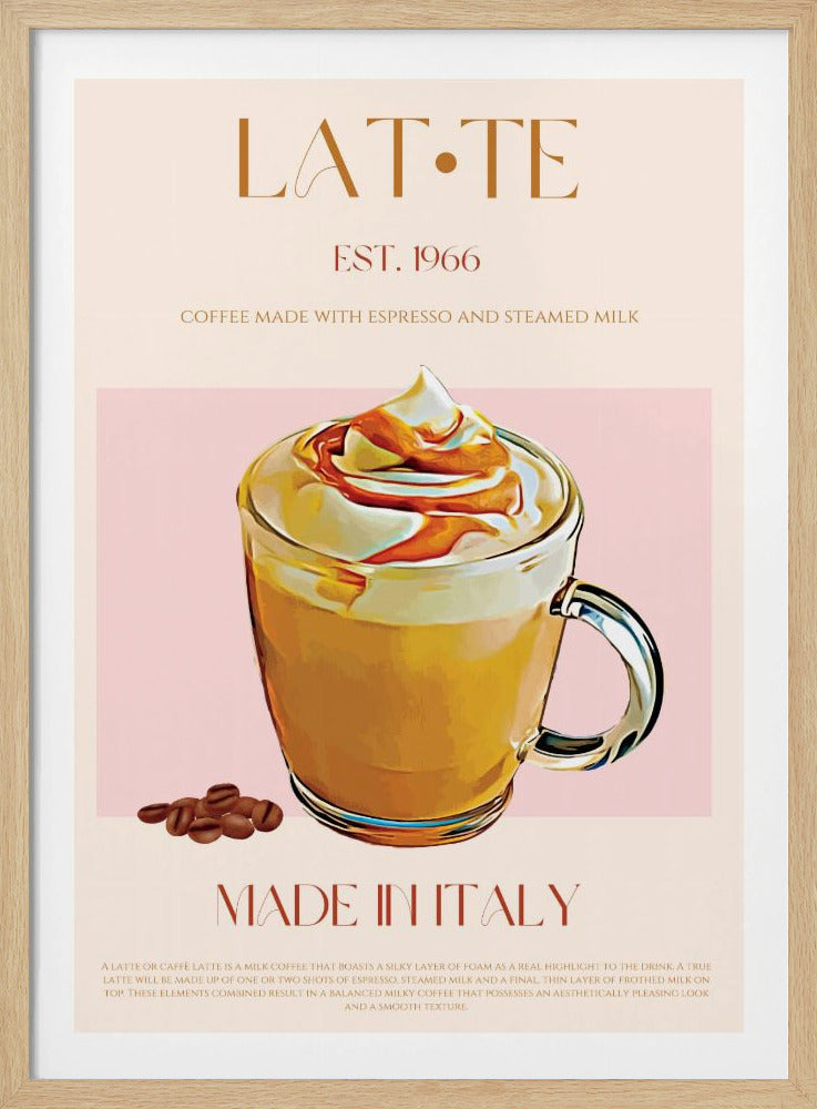 Krämig Latte Delight | Poster