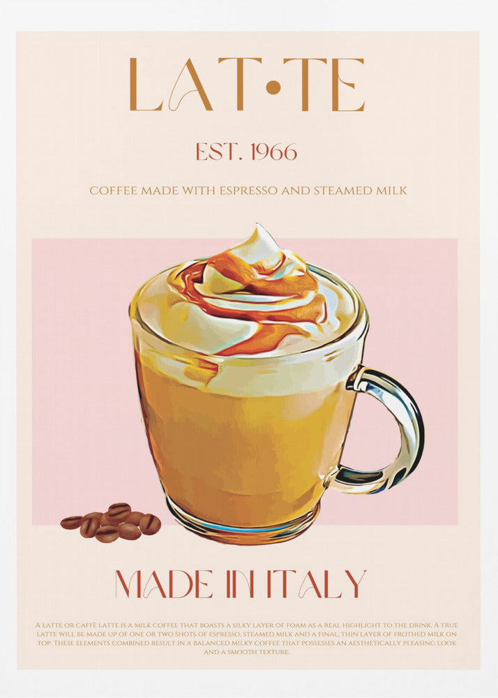 Krämig Latte Delight | Poster