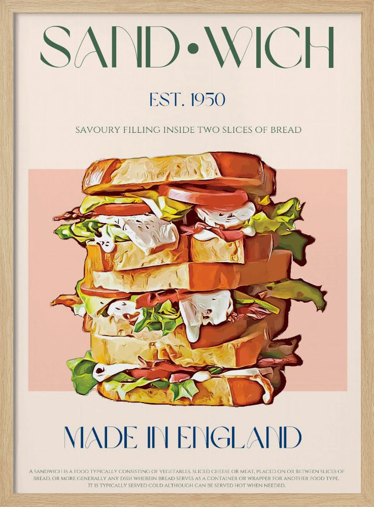 Klassisk smörgås tillverkad i England | Poster
