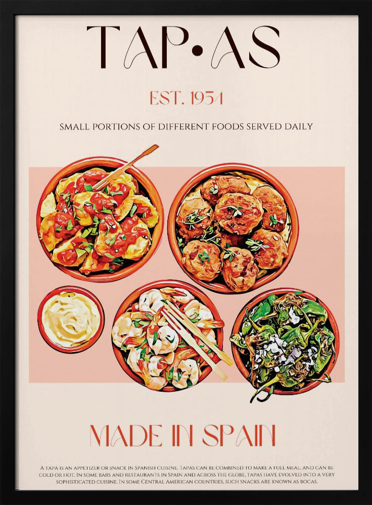 Geschmackvolle spanische Häppchen | Poster
