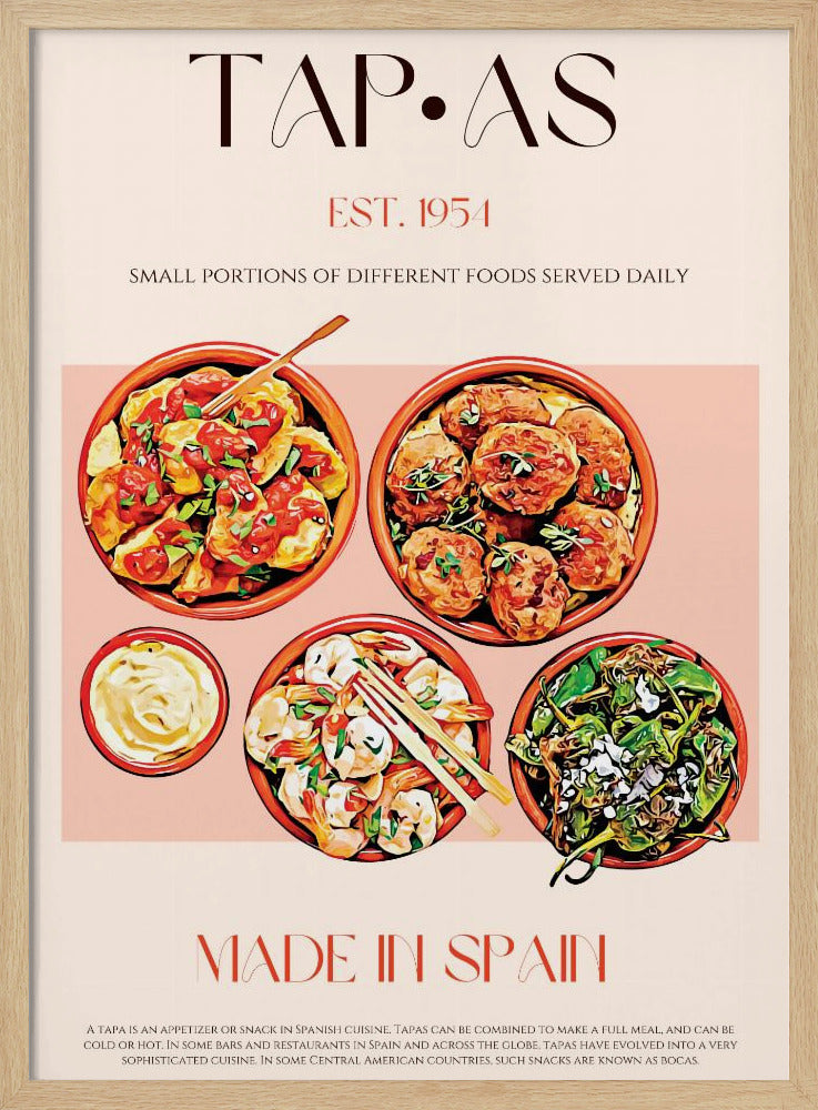 Geschmackvolle spanische Häppchen | Poster