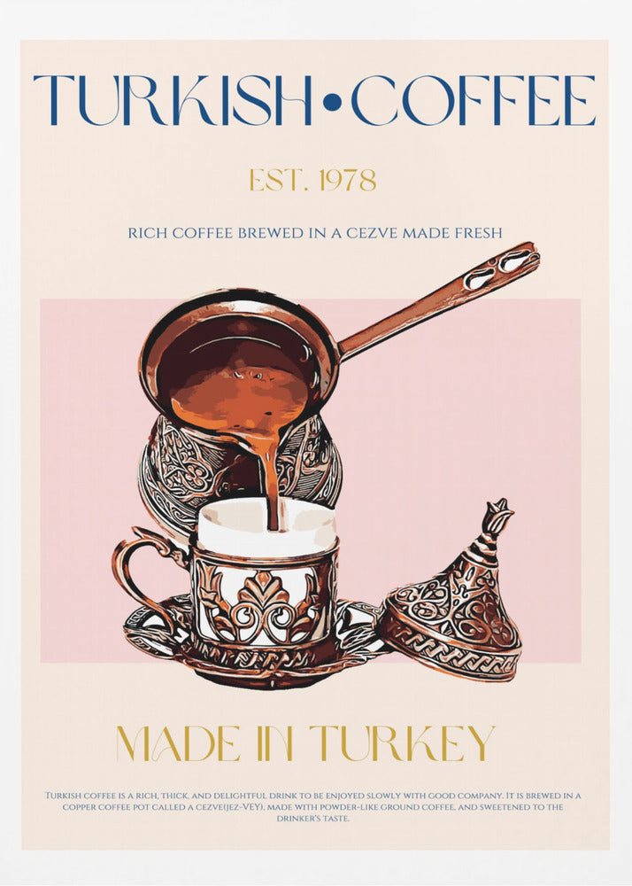 Turkiskt kaffetryck | Poster