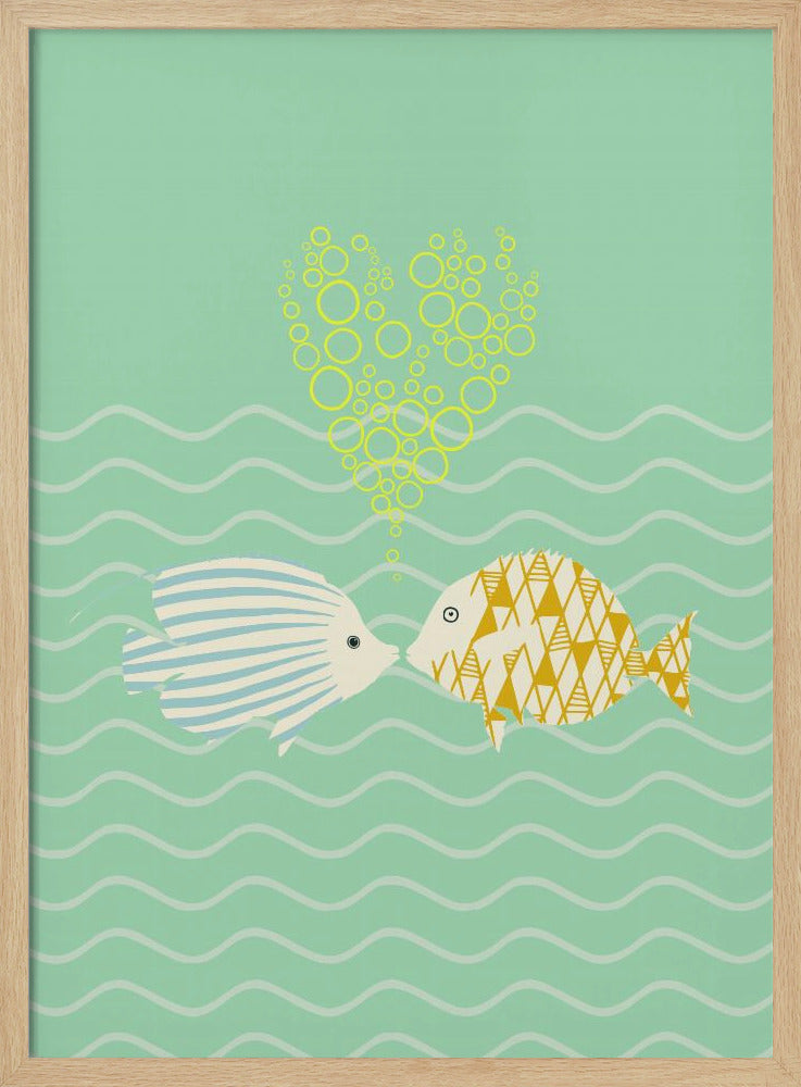 mellow anticipation sweet fish love | Poster