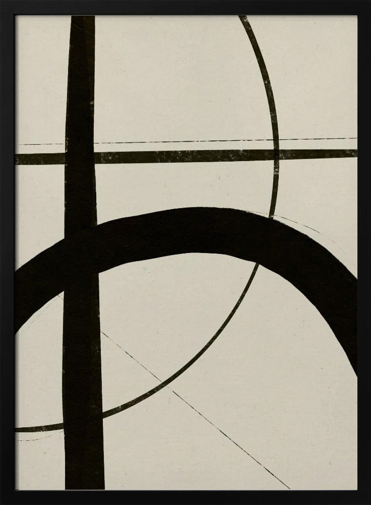 Geschwungene Linien tanzen | Poster