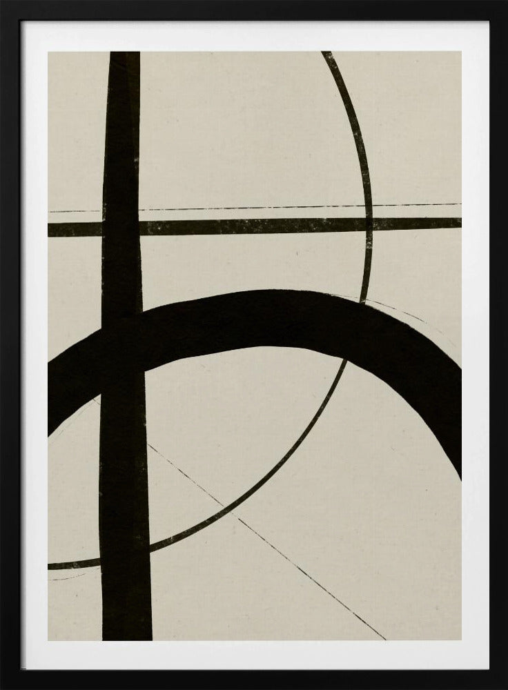 Geschwungene Linien tanzen | Poster