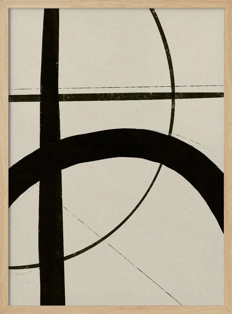 Geschwungene Linien tanzen | Poster