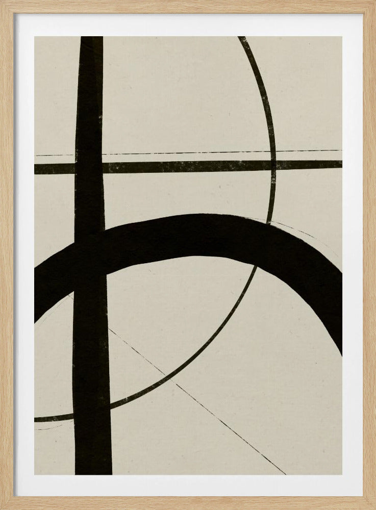 Geschwungene Linien tanzen | Poster
