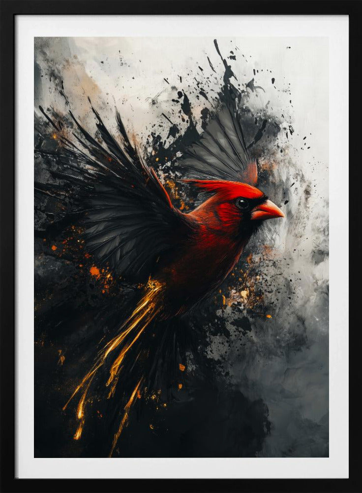 Red Cardinal Bird Art | Poster