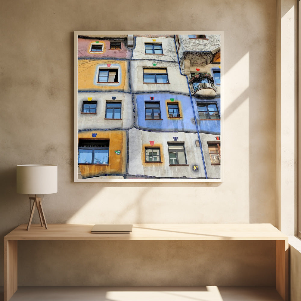 Hundertwasserin ikkunat | Valokuvatapetit