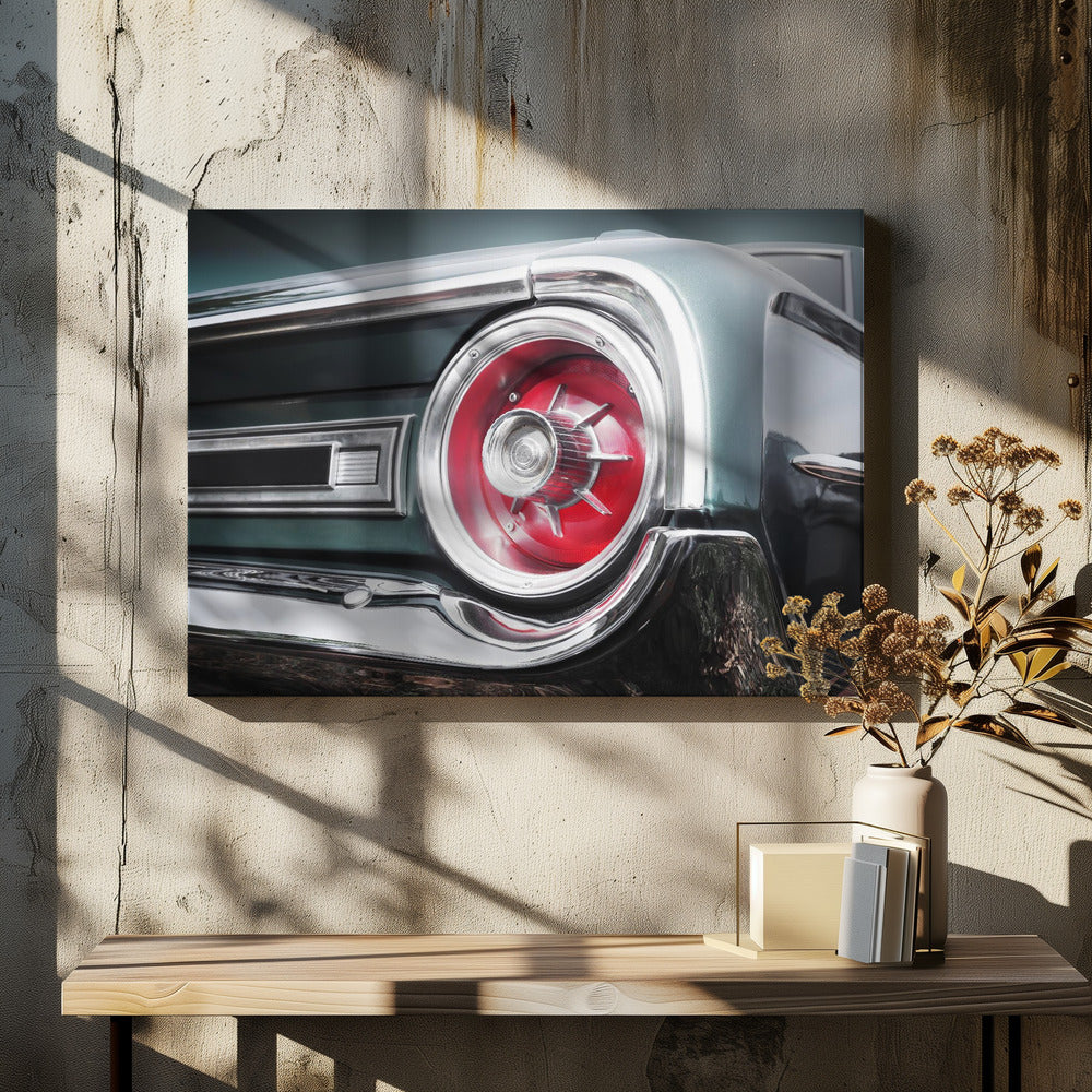 Amerikkalainen klassikkoauto Galaxie 500 1964 Takaosa | Canvastaulut