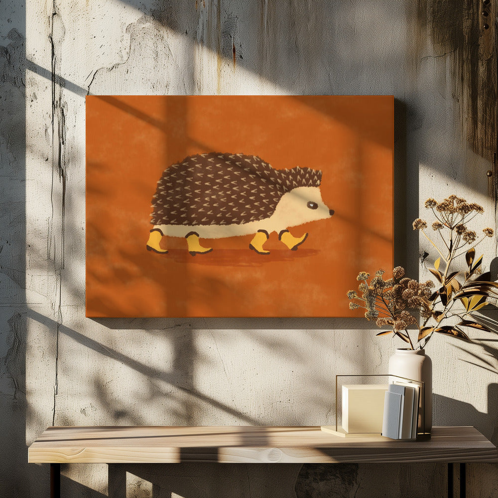 Igelkotten Sonny springer i cowboystövlar | Canvas