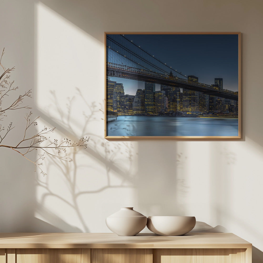 New York - Blå time over Manhattan | Plakater - Kunsttrykk