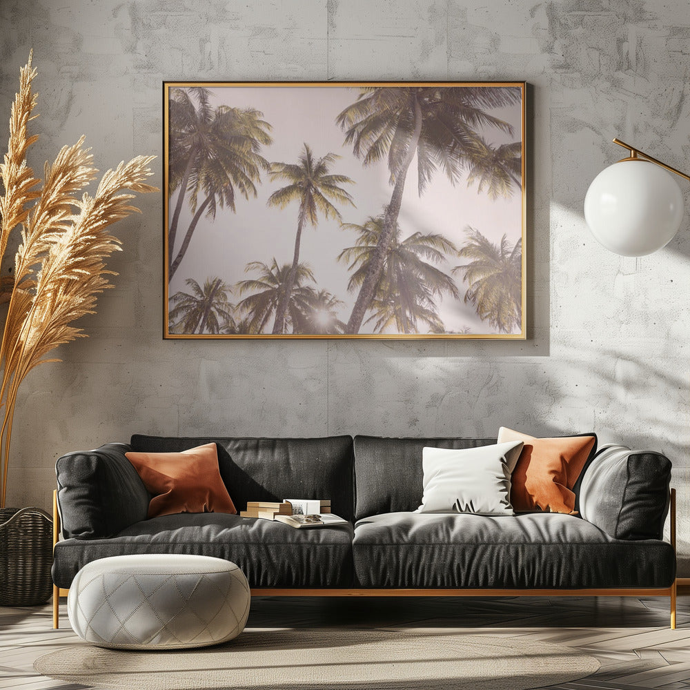 Blush Palm Trees | Poster