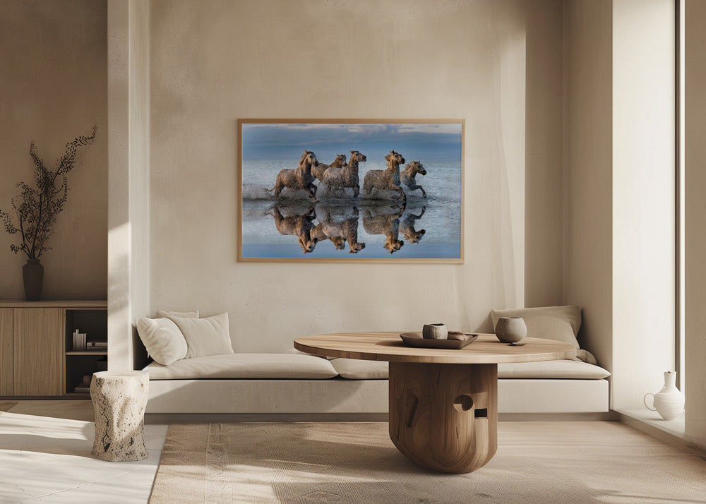 Heste og refleksion | Plakater - Kunsttryk