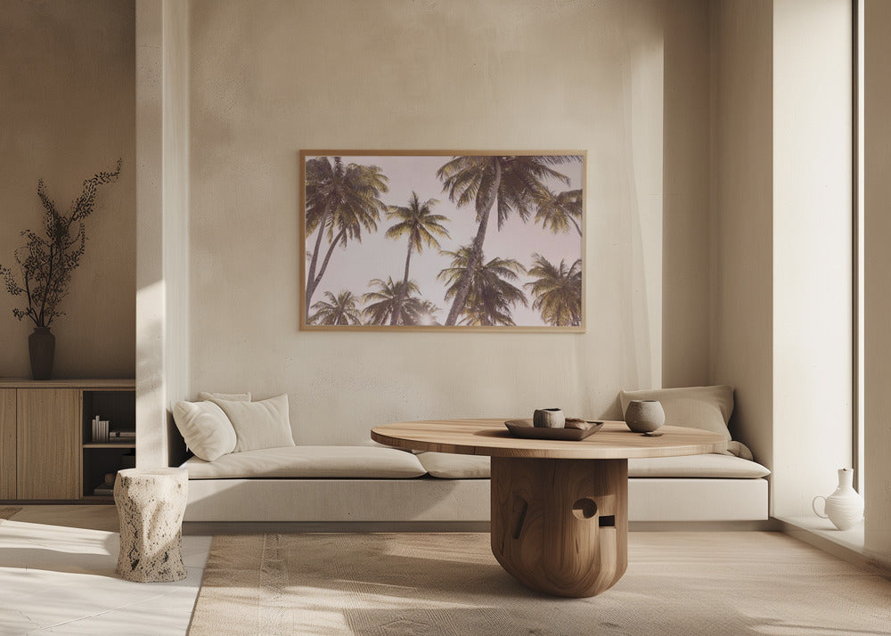 Blush Palm Trees | Poster