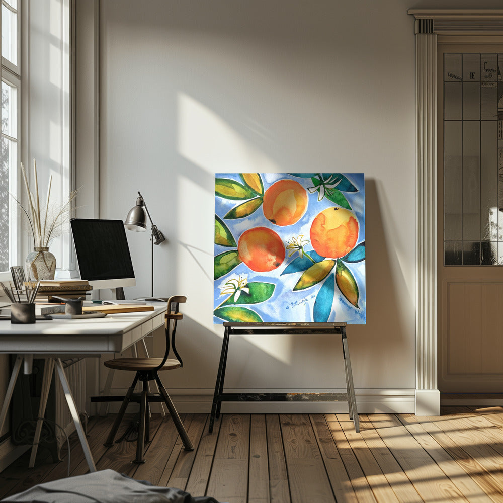 Oranges Blooming | Canvas