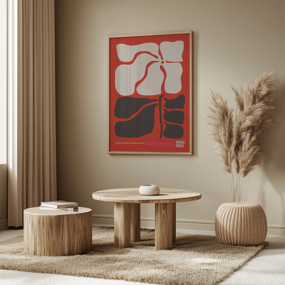 English Gardens Red | Poster