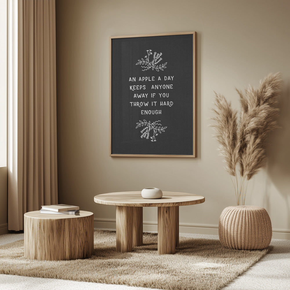 Ein Apfel am Tag | Poster - Kunstdruck