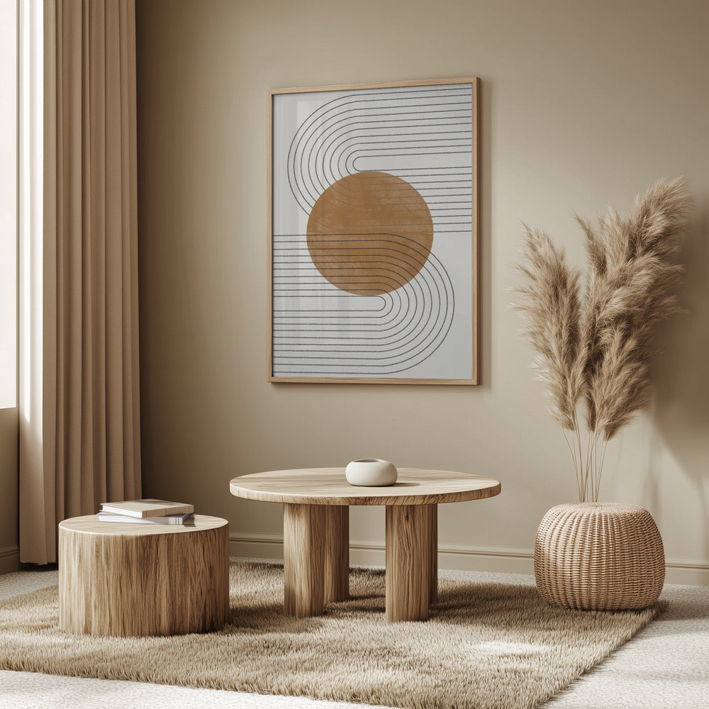 Beige and Brown Balance No.3 | Poster
