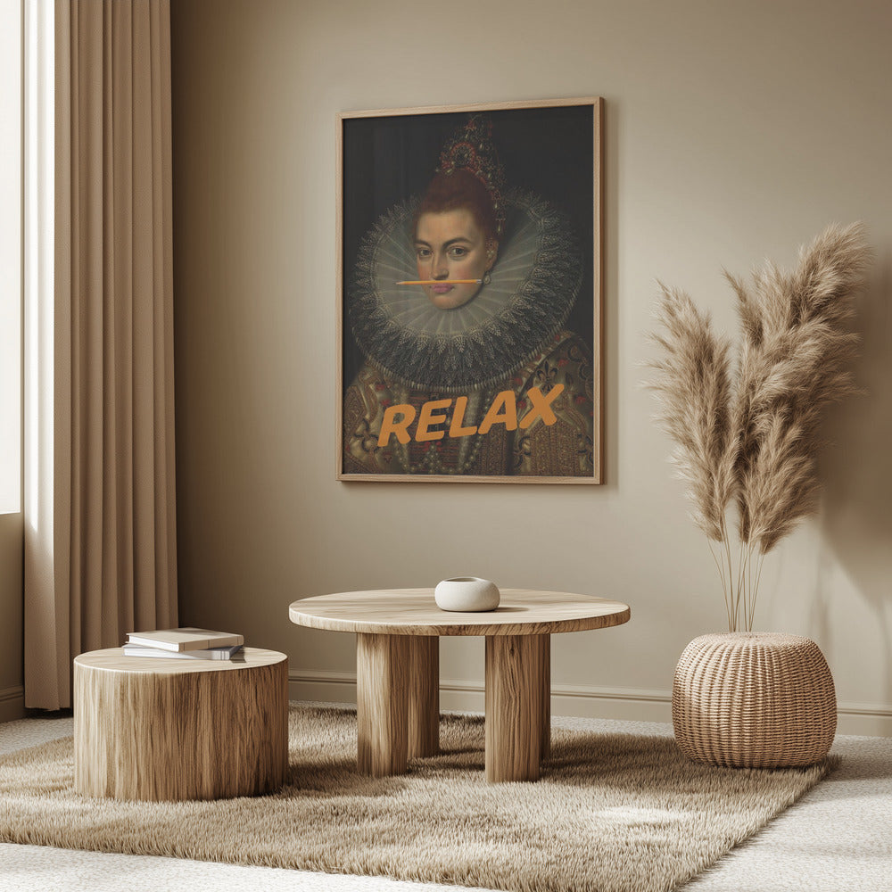 Relax Altered Oil Painting | Poster