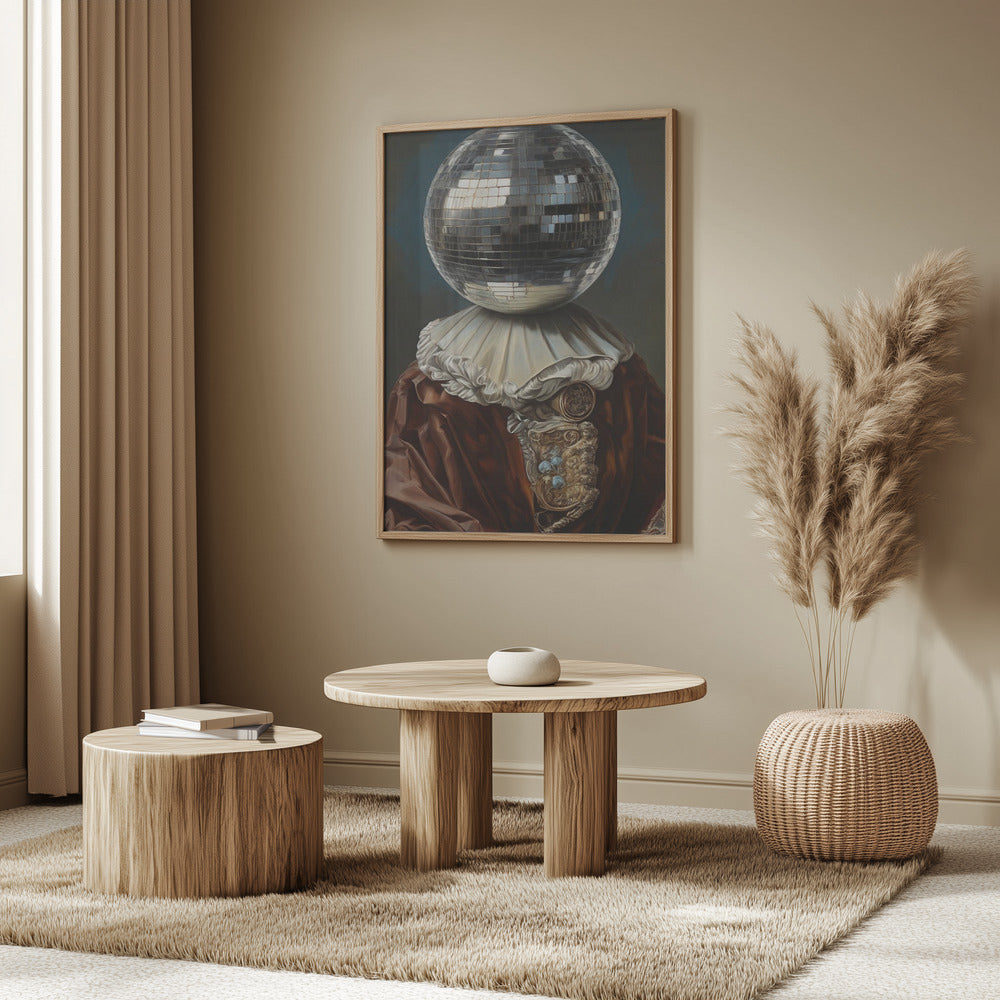 Antique Disco Ball, A Man with Disco head | Poster