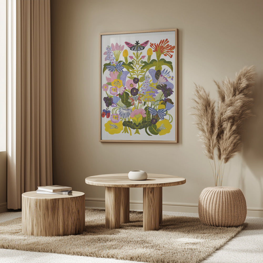Abstract Autumn Floral | Poster