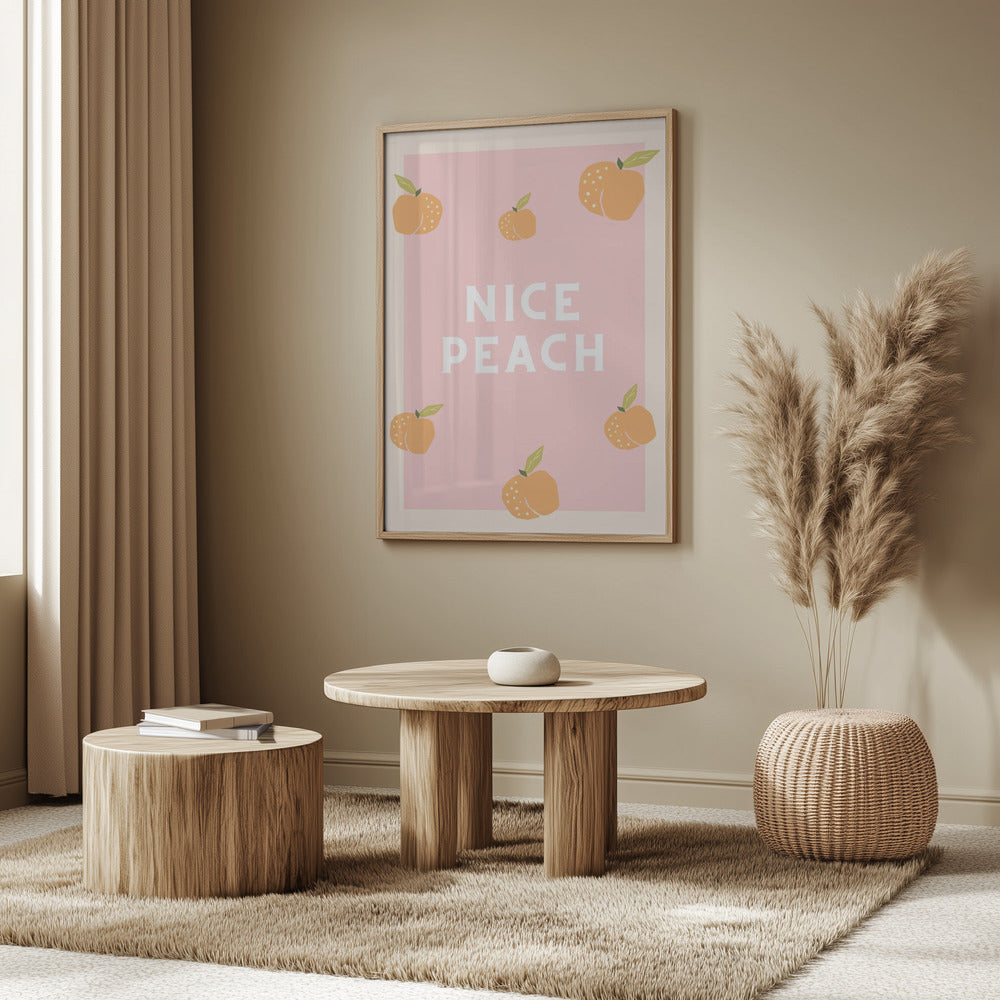 Schöner Pfirsich | Poster - Kunstdruck