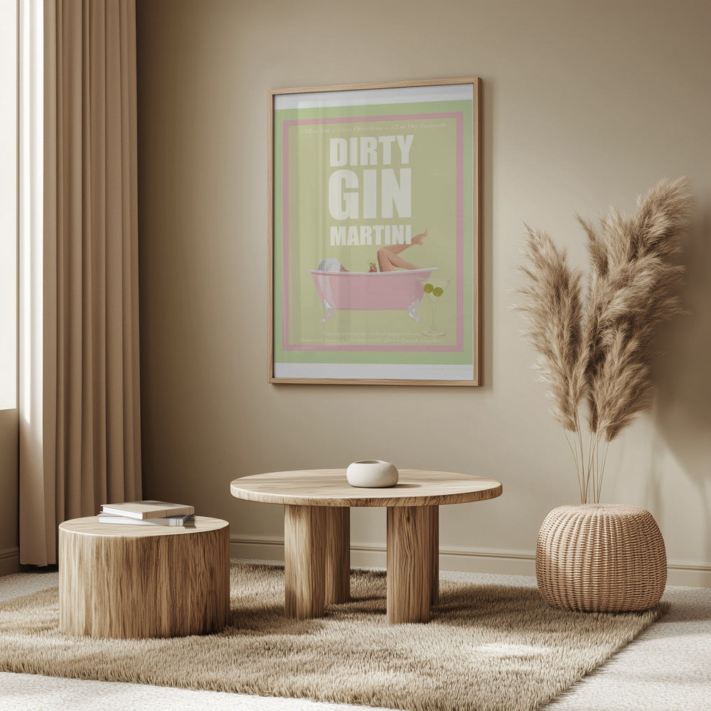 Jlr Cocktails - Dirty Gin Martini | Poster