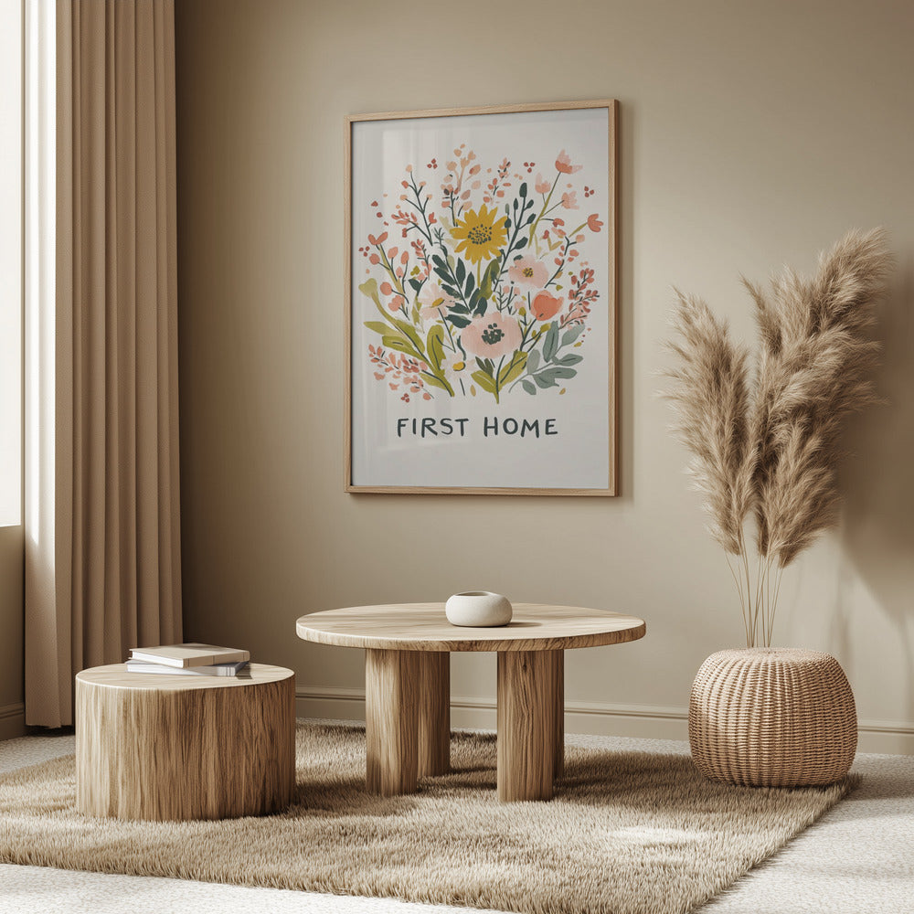 Eerste huis (versie 1) | Posters - Kunstdrukken