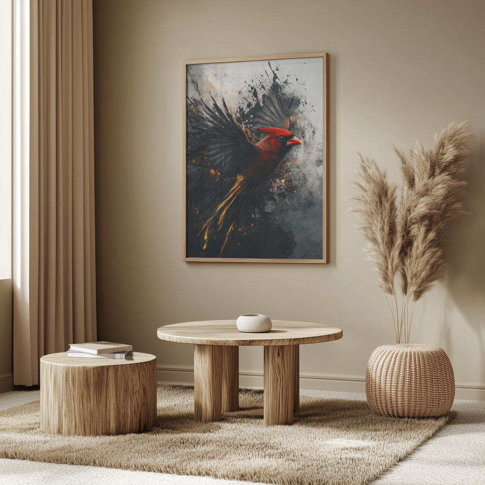 Red Cardinal Bird Art | Poster