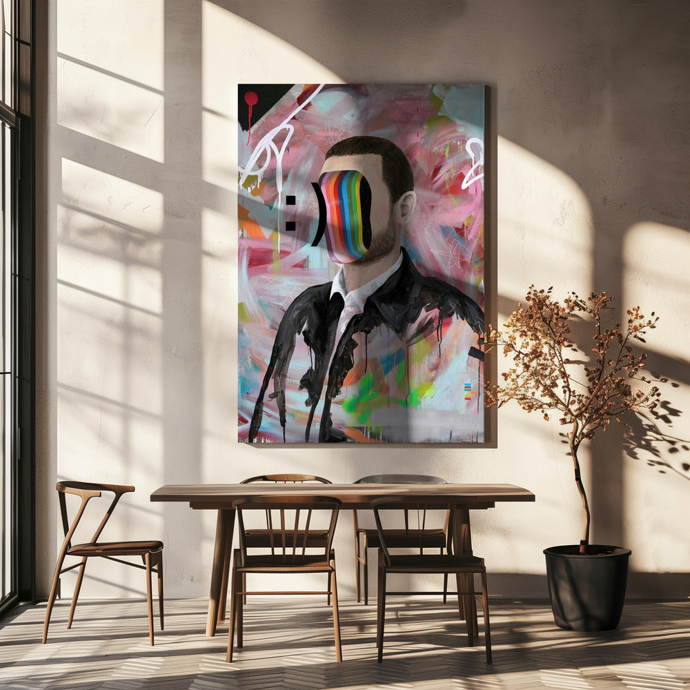 Lachend gezicht | Canvasprints