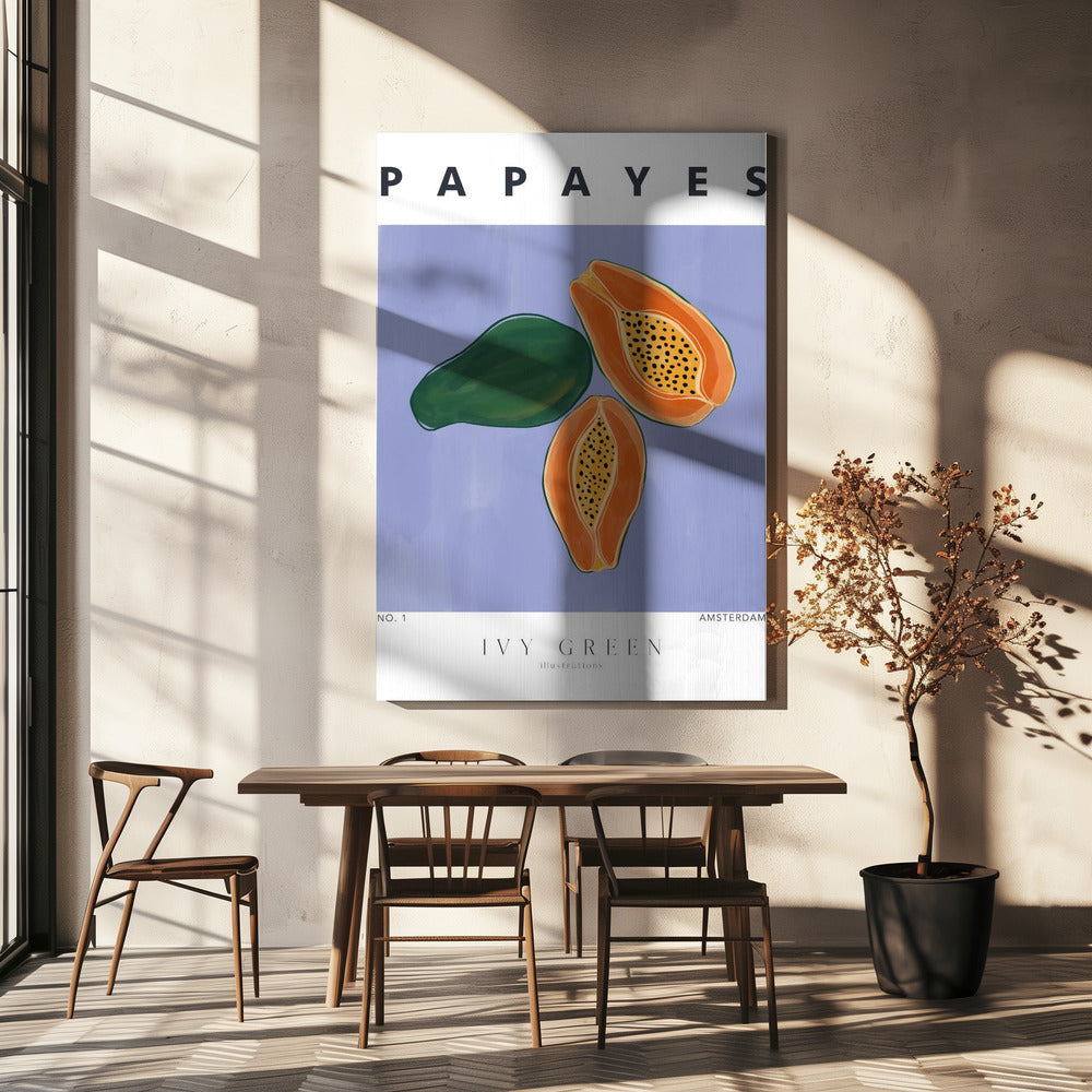 Papayas | Leinwand-Bilder