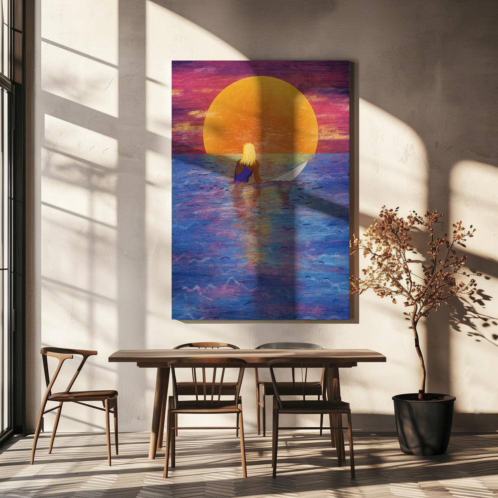 Surfermädchen | Leinwand-Bilder