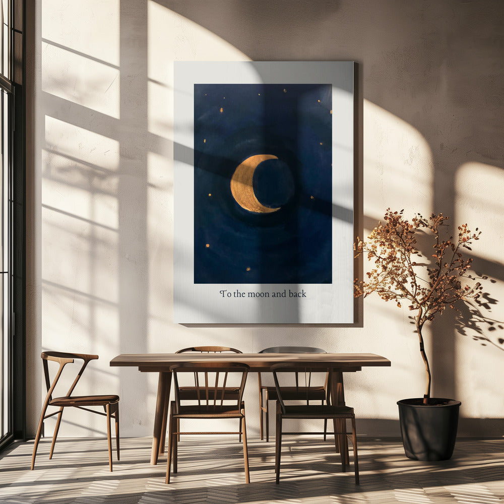 Fino alla luna e ritorno | Stampe su Tela