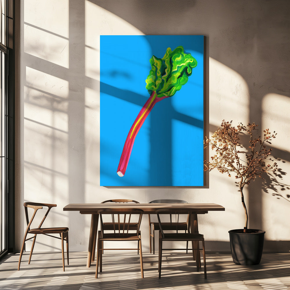 Rabarber ljusblå | Canvas
